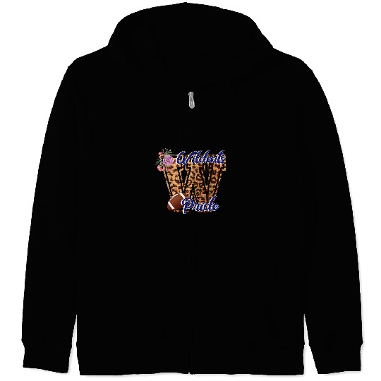 Sport American Football Wildcats Pride Cheetah Leopard Print Football Wildcat Sports Zip Hoodies