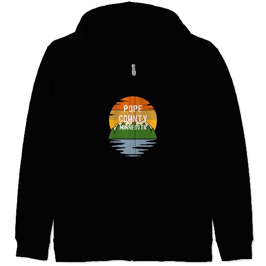 From Pope County Minnesota vintages Sunset Zip Hoodies
