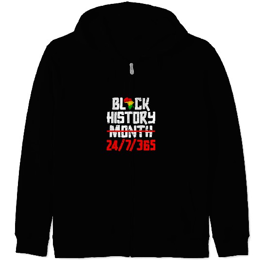 Black History Month Retro Juneteenth African American Pride Zip Hoodies