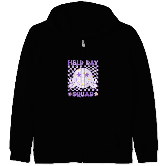 Field Day Teacher Boys Girls Kids Student Field Day Flower Zip Hoodies