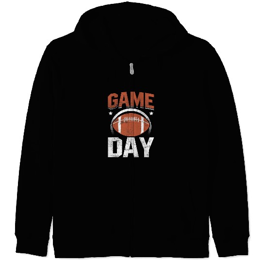 Sport American Football Game day 0 Zip Hoodies