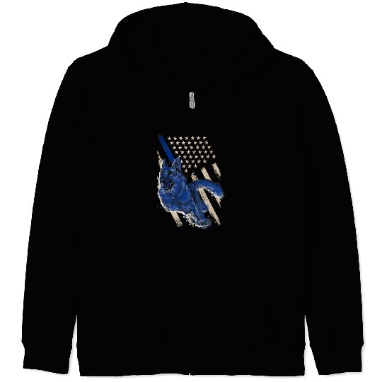 German Shepherd Pet Law Enforcement Police Dog German Shepherd US Flag Police 99 Zip Hoodies