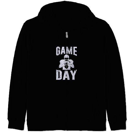 Sport American Football Game Day football player touchdown quarterback football Zip Hoodies