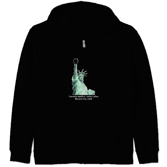Black Power Salute Mexico City 1968 Zip Hoodies