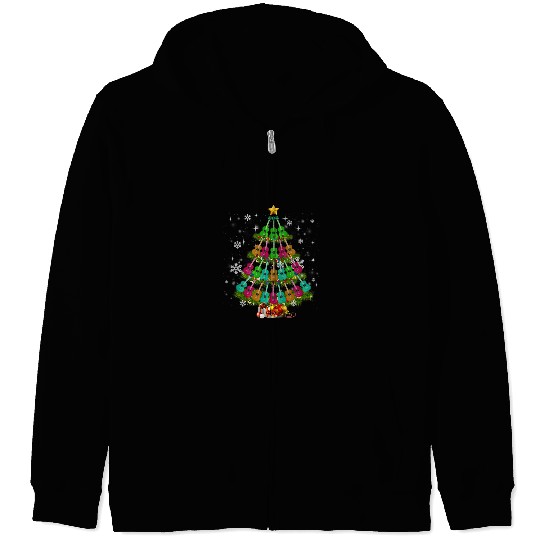 Funny Ukulele Music Uke Mele Kalikimaka Christmas Tree Songs Aloha 2 Zip Hoodies