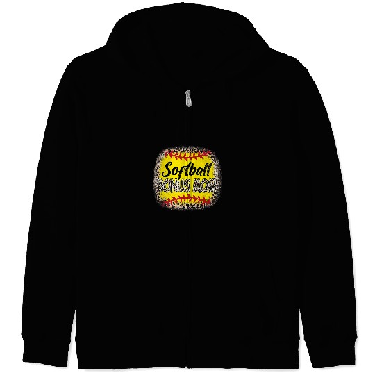 Sport Baseball Bleached Softball Bonus Mom Leopard Baseball Mom Mothers Day Zip Hoodies