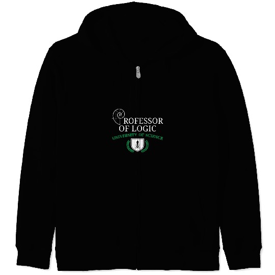 Professor Of Logic University Of Science Zip Hoodies
