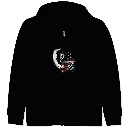 Funny trucker American Big Rigs Diesel Truck Driver 41 Zip Hoodies