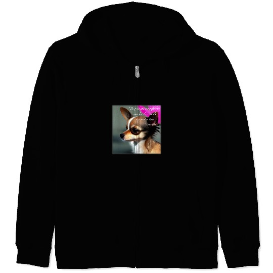 Chihuahua Pet Proverbs 1210 Bible Verse with Illustrated Zip Hoodies
