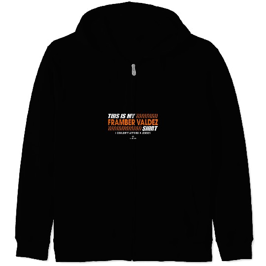 Sport Baseball MLBPA Major League Baseball Framber Valdez MLBVAL2015 Zip Hoodies