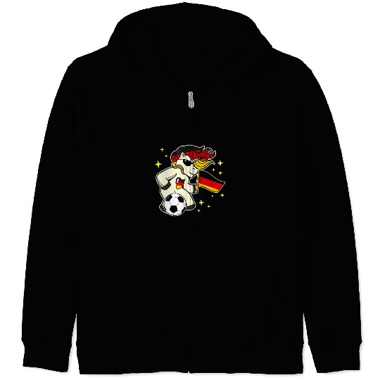 Sport Soccer Unicorns German Flag Football Unicorns Creature Soccer Team Germany Zip Hoodies
