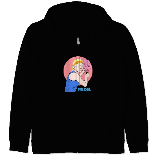 Sport Padel Paddle Tennis Queen Princess Backhand Racket Racquet 2 8 Zip Hoodies
