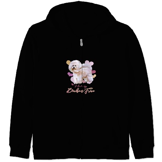 Bichon Pet Frise I Love My Bichon Frise Especially for Bichons Frise Zip Hoodies