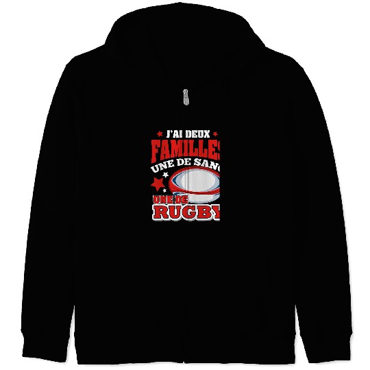 Sport Rugby Gift Mens Original Gift Dad Player Family Rugby Zip Hoodies