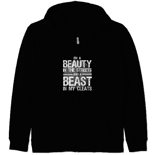 Sport Softball Design For Women Girls Softball Team Player Zip Hoodies