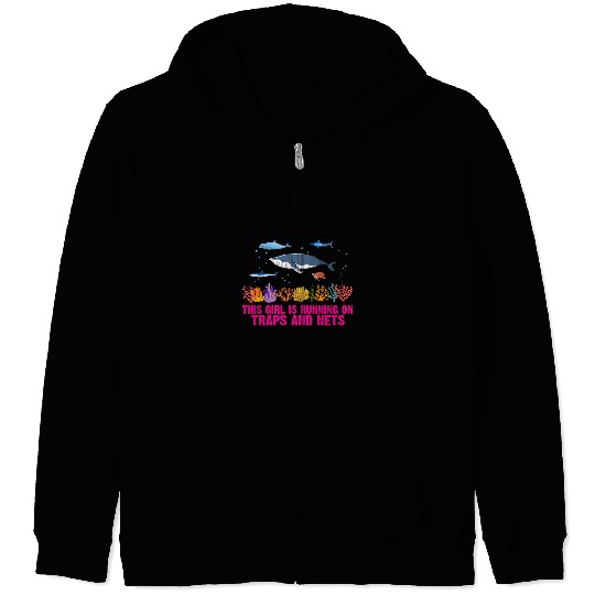 Traps and Nets Marine Biologist Scientist Ocean Nature Zip Hoodies