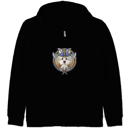 Bichon Pet Frise I Valhalla I Viking Zip Hoodies
