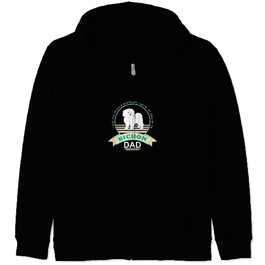 Bichon Pet Frise Dad NickerStickers Bichon Frise Zip Hoodies