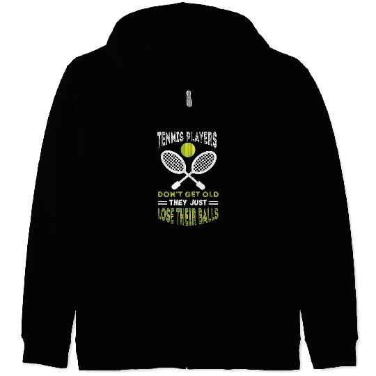 Sport Tennis Player Lose Their Balls Racket Sport Zip Hoodies