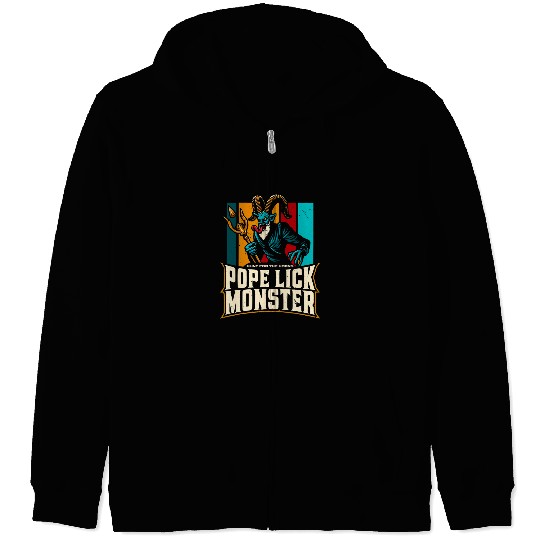 Pope Lick Monster Legendary Creature Cryptozoology Cryptid 14 Zip Hoodies