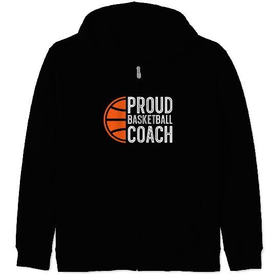 Sport Basketball Proud Basketball Coachs Hoops Assistant Basketball Coach Zip Hoodies