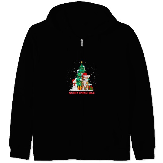 Corgi Pet Dog Lover xmass Lighting Merry Christmas 240 Zip Hoodies