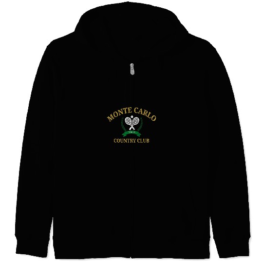 Sport Tennis Monte Carlo Country Club vintages Tennis Aesthetic Crewneck Zip Hoodies