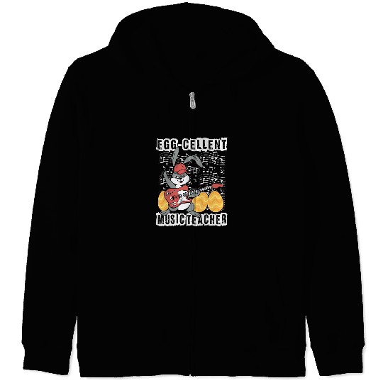 Funny Guitar Easter music teaching guitar teacher Easter music teacher 2 Zip Hoodies