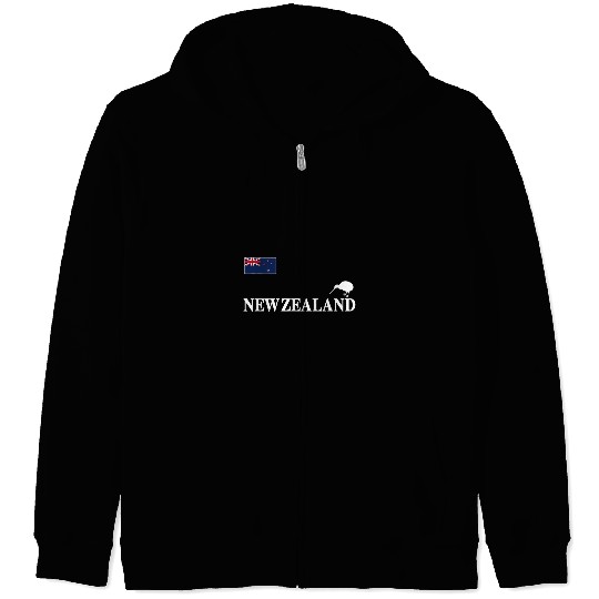 Sport Basketball New Zealand Flag Kiwi Rugby Soccer Football Basketball Cheer Gift Zip Hoodies