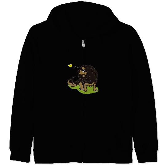 Cavalier Pet King Charles Spaniel Black and Tan Zip Hoodies