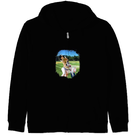Sport Baseball Cat Baseball Lover Maine Coon Cat Playing Zip Hoodies