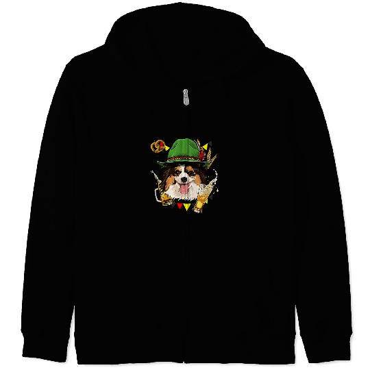 Papillon Pet Beer Papillon Germany Oktoberfest Party Beer Fest Pet Zip Hoodies