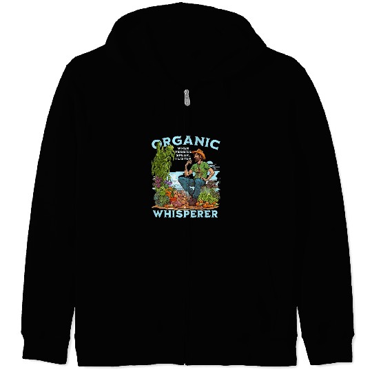 Funny Organic Farmer Vegan Iowa Midwest Farm Lover Zip Hoodies
