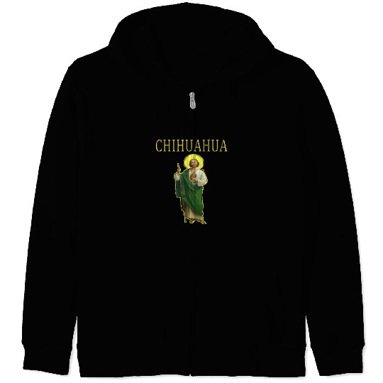 Chihuahua Pet San Judas Tadeo Chihuahua Mexican s and Hoodies Zip Hoodies