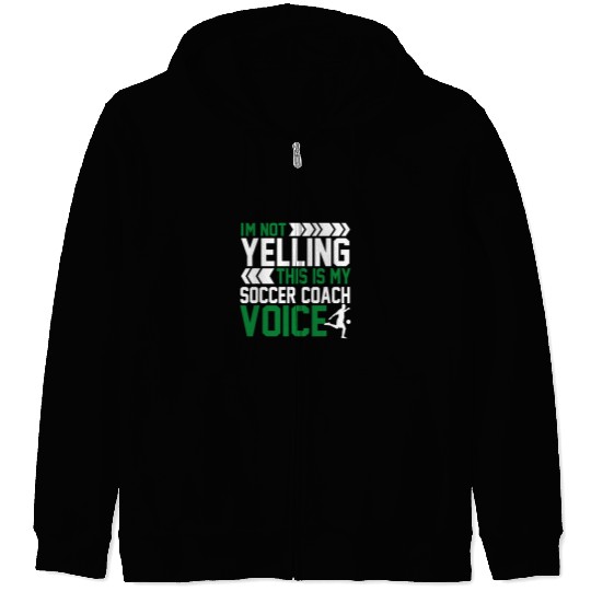 Sport Soccer Funny Soccer Lover Graphic Women Men Kids Soccer Coach Zip Hoodies