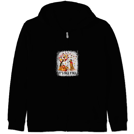 Great Dane Pet Lover Costume Fall Thanksgiving Bleached Zip Hoodies