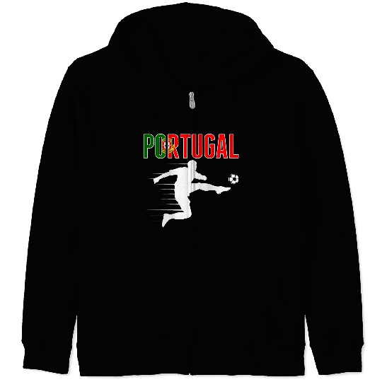 Sport Soccer Portugal Soccer Fans Jersey Portuguese Football Supporters 2 Zip Hoodies