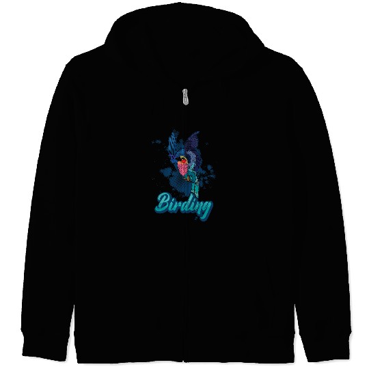 Birdwatching roller biologist wildlife ornithology birdlover 6 Zip Hoodies
