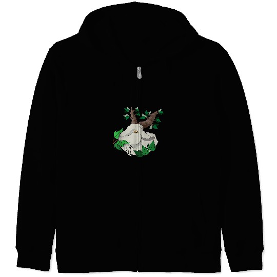 Goats Lover Funny Goats Eating Grass Farmer Farming Zip Hoodies
