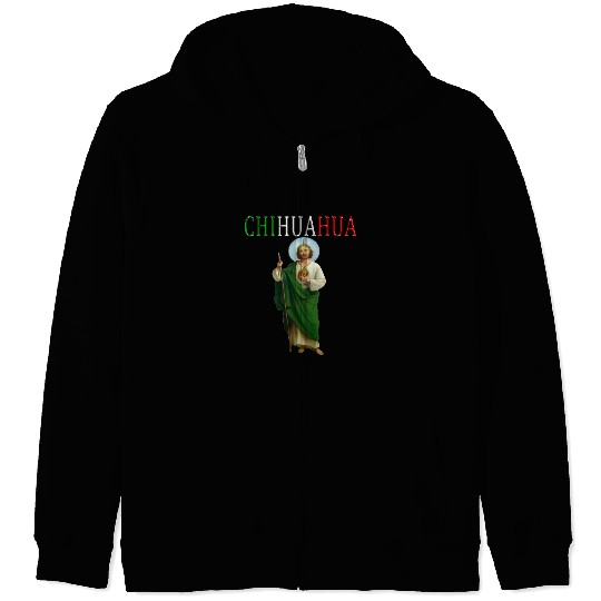Chihuahua Pet san Judas tadeo chihuahua camisa mexican mexico Zip Hoodies