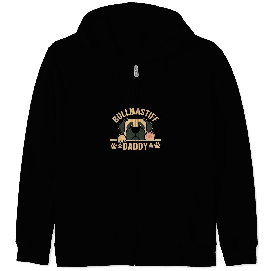 Bull Terrier Pet Mens bull mastiff bullmastiff brazilian mastiff mastiff dad Zip Hoodies