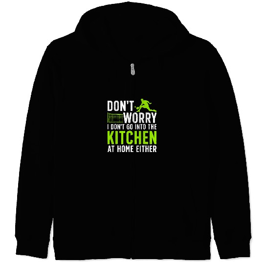 Sport Pickleball Art Kitchen Pickle Ball Player Zip Hoodies