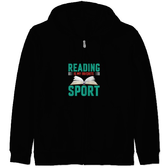 Reading is My Favorite Sport The Bookworm Olympics Zip Hoodies