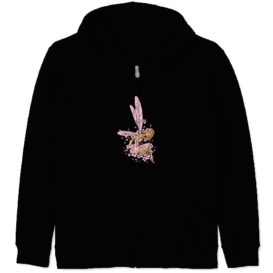 Ballerina with Ballet and Ballet dancer and fairy and sakura Zip Hoodies