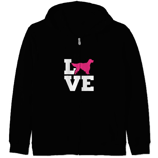 English Setter Pet English Setter love Zip Hoodies