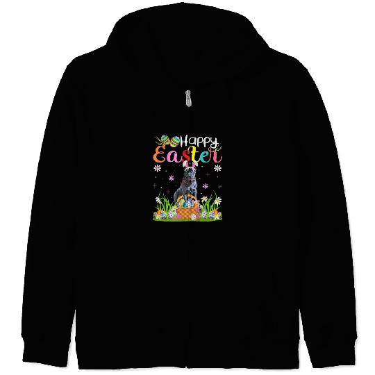 Cane Corso Pet Bunny Egg Hunt Funny Cane Corso Happy Easter Zip Hoodies