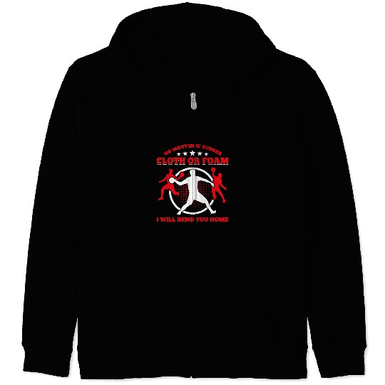 Sport Dodgeball Coachs Dodgeball Champion Referee 18 Zip Hoodies