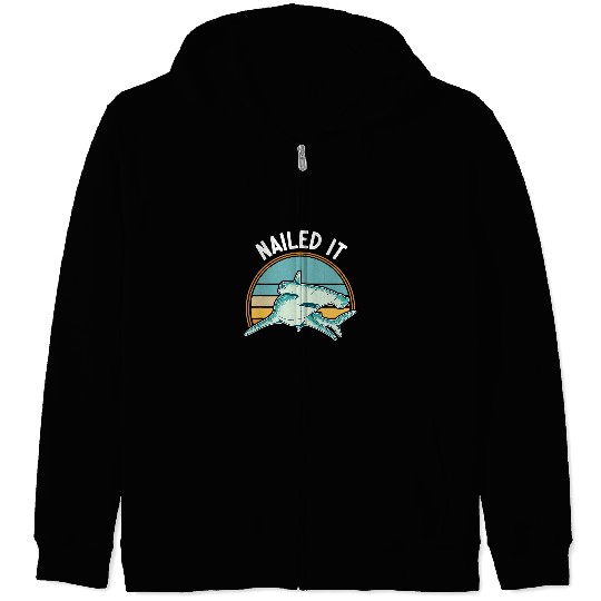 Hammerhead Shark Hammer Hear Shark Lover Sea Biologist 9 Zip Hoodies