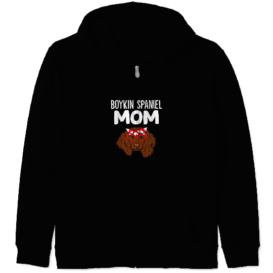 Boykin Spaniel Pet Owner Mama Funny Boykin Spaniel Mom Zip Hoodies