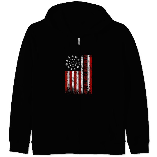 Pride USA Flag Reelection Donald Trump Farming 2Farmer 22 Zip Hoodies